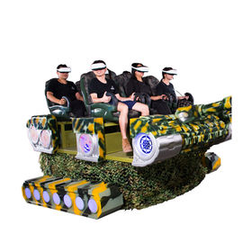 Tank Shaped 9D Electric VR Cinema 6 Seats 4D 8D 9D Simulation Ride